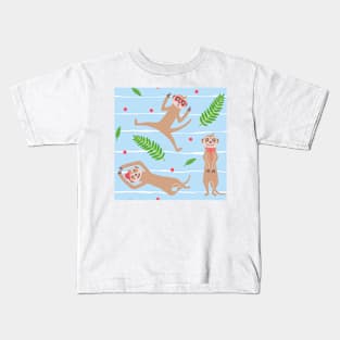 Funny Meerkat Pattern Kids T-Shirt